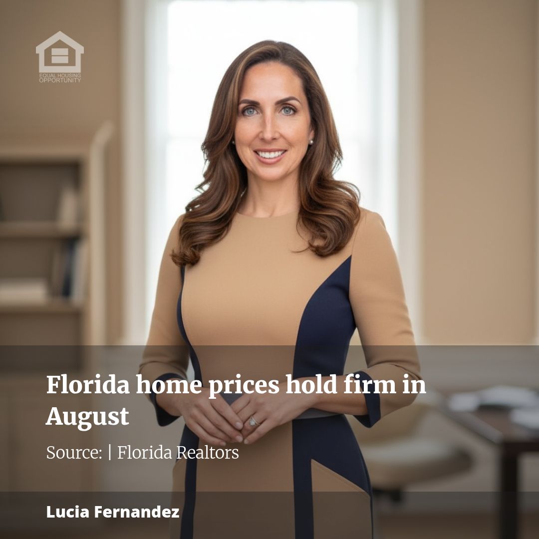 Florida home prices hold firm in August