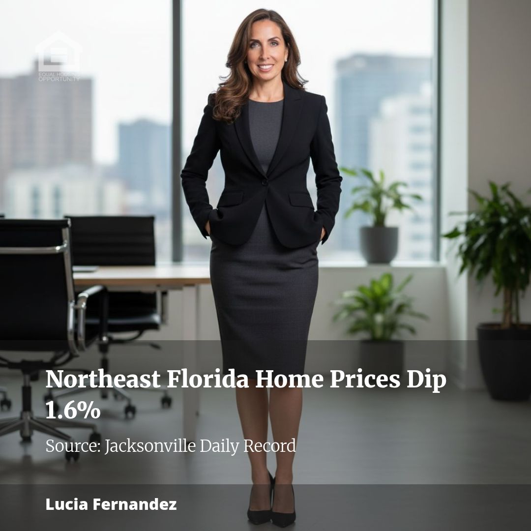 Northeast Florida Homebuyers Benefit from 1.6% Price Dip